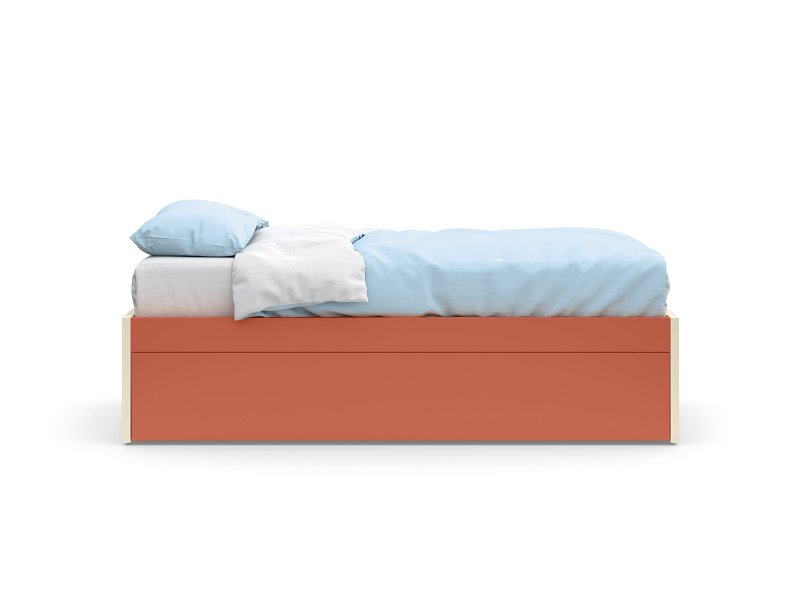 Equipped platform bed